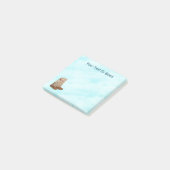 Intelligenz im Schnee Post-it Klebezettel (angewinkelt)