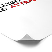 Intelligenz ist attraktiv poster (Ecke)