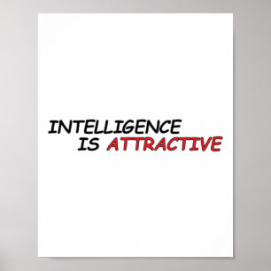 Intelligenz ist attraktiv poster