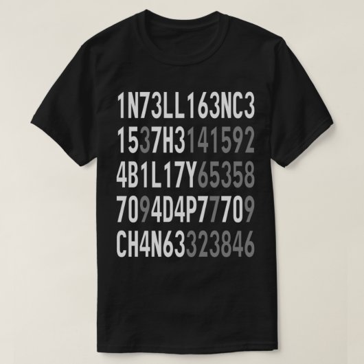 Intelligenz ist die Fähigkeit, sich an den COO-Wan T-Shirt (Design vorne)