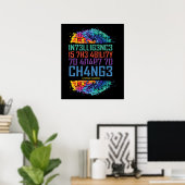 Intelligenz ist die Fähigkeit, sich an Veränderung Poster (Heimbüro)