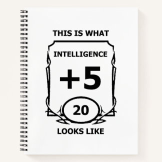 Intelligenz von Dungeons und Dragons Notizblock