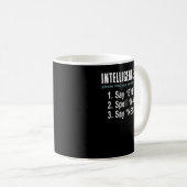 Intelligenztest Say Eye M A P Ness lustiger Vater Kaffeetasse (VorderseiteRechts)