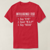 Intelligenztest Say Eye M A P Ness lustiger Vater  T-Shirt (Design vorne)