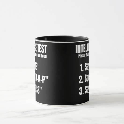 Intelligenztest Say Eye Map Ness Tasse (Zentrum)