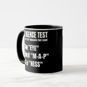 Intelligenztest Say Eye Map Ness Tasse (Vorderseite Links)