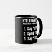 Intelligenztest Say Eye Map Ness Tasse (VorderseiteRechts)
