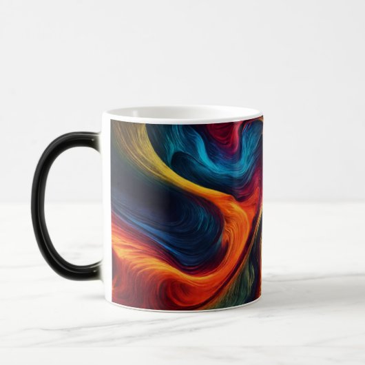 Intense Abstract Morphing Energy Wave Mug Verwandlungstasse (Links)