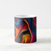 Intense Abstract Morphing Energy Wave Mug Verwandlungstasse (Mittel)
