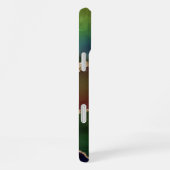 Intense Agate | Dark Moody Rainbow Monogram iPhone Hülle (Rechte Seite)