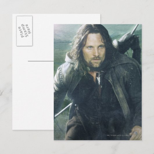 Intense Aragorn Postkarte (Vorne/Hinten)