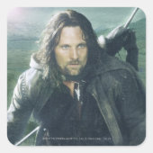 Intense Aragorn Quadratischer Aufkleber (Vorderseite)