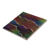 Intense Dark Agate | Moody Rainbow Jewel Tone Fliese (Seite)