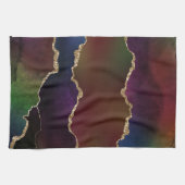 Intense Dark Agate | Moody Rainbow Jewel Tone Geschirrtuch (Horizontal)