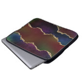 Intense Dark Agate | Moody Rainbow Jewel Tone Laptopschutzhülle (Vorne Knopf)