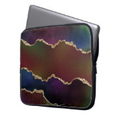 Intense Dark Agate | Moody Rainbow Jewel Tone Laptopschutzhülle (Vorderseite Links)