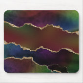 Intense Dark Agate | Moody Rainbow Jewel Tone Mousepad (Vorne)