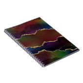 Intense Dark Agate | Moody Rainbow Jewel Tone Notizblock (Rechte Seite)