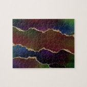 Intense Dark Agate | Moody Rainbow Jewel Tone Puzzle (Horizontal)