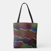 Intense Dark Agate | Moody Rainbow Jewel Tone Tasche (Rückseite)