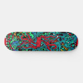 Intense Day Glo Psycho Loco Insane Graphics Skateboard (Horizontal)