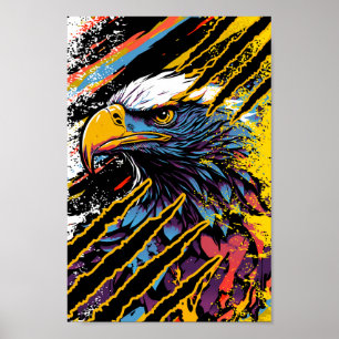 Intense Eagle Poster