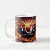 Intense Fire Sunset "New Year, New Vibes" Premium Kaffeetasse (Links)