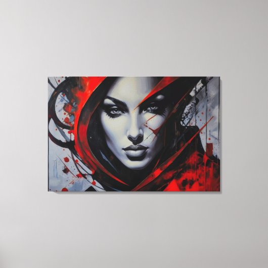 Intense Gaze Leinwanddruck (Vorderseite)