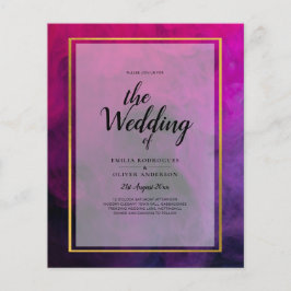 Intense Magenta Plum Lila INK Wedding INVITE Flyer