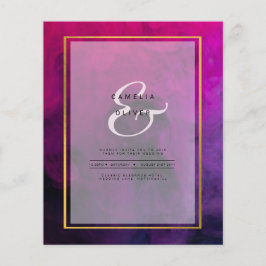 Intense Magenta Plum Lila INK Wedding INVITE Flyer