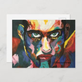 Intense Man Postkarte (Vorne/Hinten)
