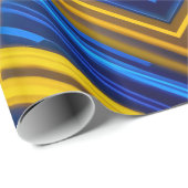 Intense Neon Light Trails Chaotic Digital Tech Geschenkpapier (Rolleneckpunkt)