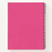 Intense Pink SpiralNotebook Notizblock (Rückseite)