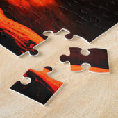 Intenses Lava-Drachenporträt Puzzle (Seite)