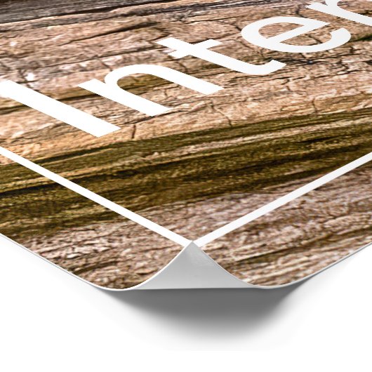 Intensität Chipmunk Stare Poster (Ecke)