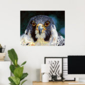 Intensität - Der Blick des Falken Poster (Heimbüro)