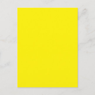 Intensiv brillante gelbe Farbe Postkarte