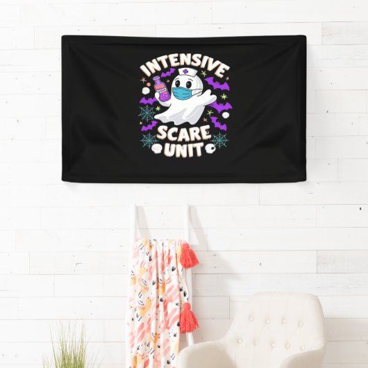 Intensiv-Kindergarten Nurse Halloween ICU Nurse Es Banner (Insitu)