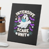 Intensiv-Kindergarten Nurse Halloween ICU Nurse Es Sockelschild (In Situ)