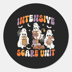 Intensiv-Pflegeeinheit Ghost Nurse Icu Pflege Runder Aufkleber