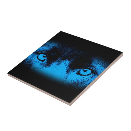 Intensiv Tieraugen Art Tile Fliese (Seite)