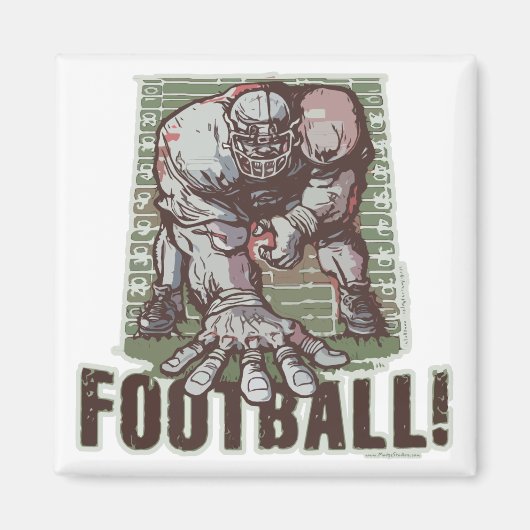 Intensive 3 Point Stance von Mudge Studios Magnet (Vorne)