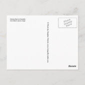 Intensive Aurora borealis über schwarze Fichtentai Postkarte (Rückseite)