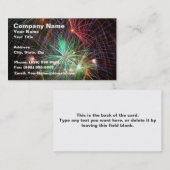 Intensive Feuerwerke Visitenkarte (Vorne/Hinten)