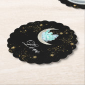 *~* INTENSIVE LIEBE Gold Celestial Moon Crystal Untersetzer (angewinkelt)