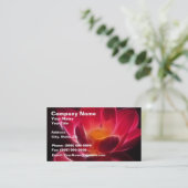 Intensive Lotos-Blume Visitenkarte (Stehend Vorderseite)