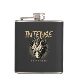 Intensive nach Natur Zitat Motivierend Inspiration Flachmann