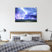 Intensive Natur | Blitzstürm Leinwanddruck (Insitu (Schlafzimmer))