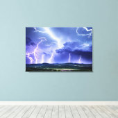 Intensive Natur | Blitzstürm Leinwanddruck (Insitu (Holzboden))