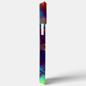 Intensive orangefarbene Blume in digitaler Politur Case-Mate iPhone Hülle (Rückseite / Rechts)